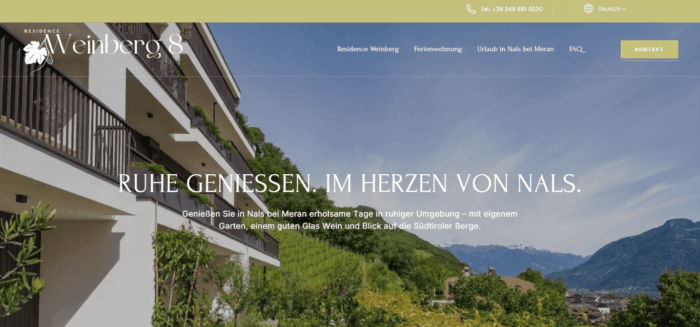 Moderne Ferienwohnung mit eigenem Garten in Nals bei Meran